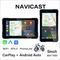 EKIY-Navicast 5.0 inch Wireless CarPlay Moto Android Auto Portable Digital Motorcycle Dashboard GPS Navigation Removable Display Screen